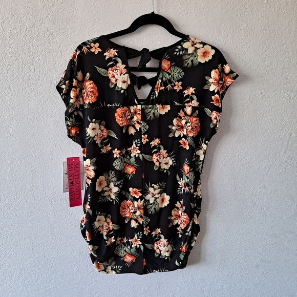 Floral Maternity Blouse - Picture 6 of 7